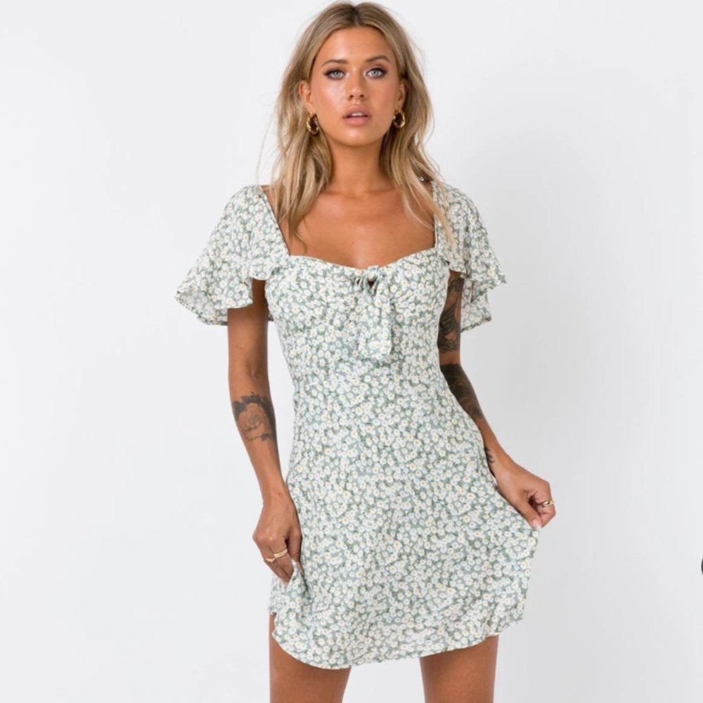 Just A Lover Mini Dress in Mint